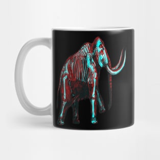 Mammoth Skeleton Interactive Red&Blue Filter T-Shirt Mug